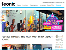 Tablet Screenshot of feonic.com
